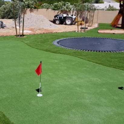 Artificial Turf Installation Tustin, California Office Putting Green, Backyard Makeover