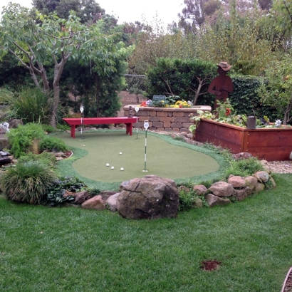 Fake Turf Rancho Santa Margarita, California Putting Green Carpet, Backyard