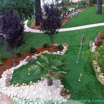 Grass Carpet Orange, California Putting Green Turf, Backyard Landscaping