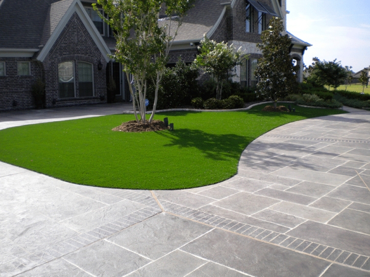 Artificial Grass Carpet Anaheim, California Landscape Rock, Front Yard Design
