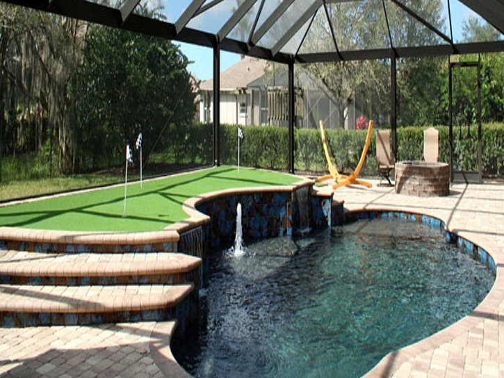 Artificial Lawn La Palma, California Office Putting Green, Backyard Design