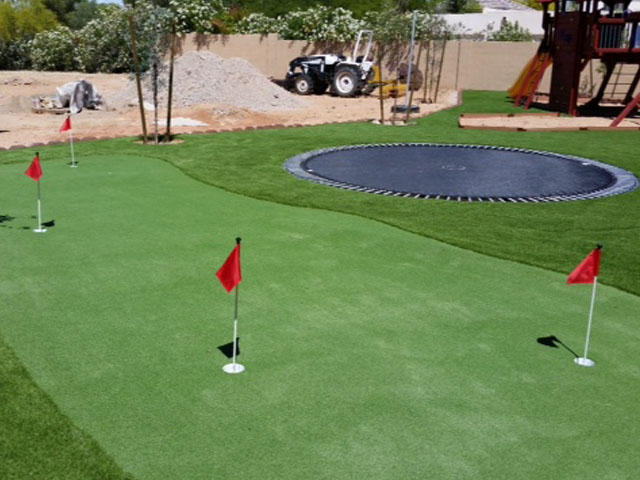 Artificial Turf Installation Tustin, California Office Putting Green, Backyard Makeover