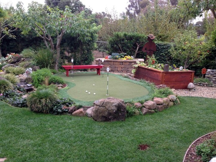 Fake Turf Rancho Santa Margarita, California Putting Green Carpet, Backyard