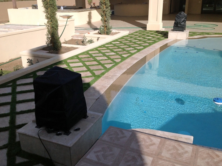 Synthetic Lawn North Tustin, California Roof Top, Pool Designs